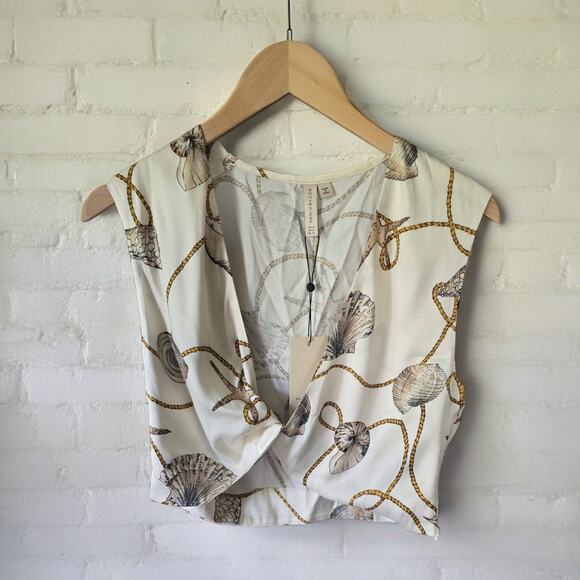 NWT BEC + BRIDGE Bayside Twist Crop Top - Size 8 - Picture 5 of 5